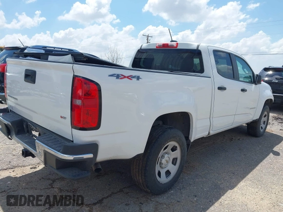 2022 Chevrolet Colorado 4WD Work Truck with VIN 1GCGTBEN2N1135620, listed as a IAAI auction lot 42549055 with Not provided miles and . Bid and sale history available at DreamBid. Image 4.
