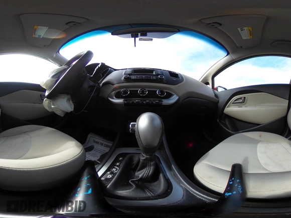 2013 Kia Rio LX with VIN KNADM4A31D6310504, listed as a IAAI auction lot 41579952 with 55,757 mi miles and . Bid and sale history available at DreamBid. Image 24.