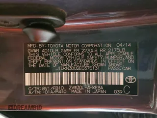 2014 Toyota Prius Four with VIN JTDKN3DU2E0375131, listed as a Copart auction lot 55539245 with 213,041 mi miles and Salvage Title. Bid and sale history available at DreamBid. Image 12.
