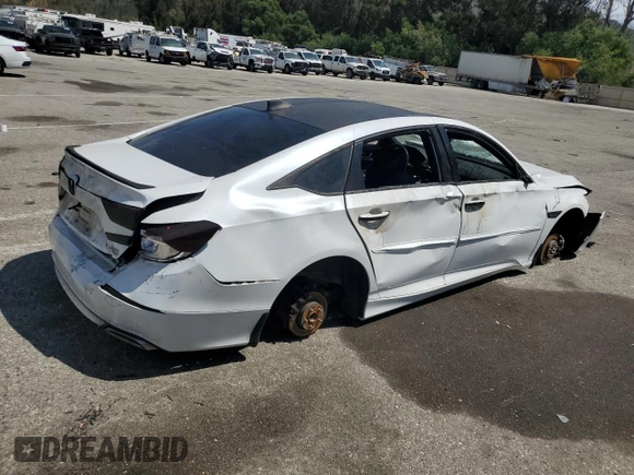 2020 Honda Accord Sport with VIN 1HGCV2F33LA022585, listed as a Copart auction lot 61072845 with Not provided miles and Salvage title. Bid and sale history available at DreamBid. Image 3.