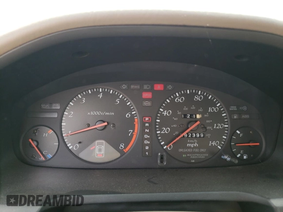 1998 Acura CL Premium z VIN 19UYA2259WL000799, wystawiony jako Copart lot #71822214 z przebiegiem 92 399 mil mil oraz Czysty tytuł • Clean title. Historia ofert i sprzedaży dostępna na DreamBid. Obrazek 9.