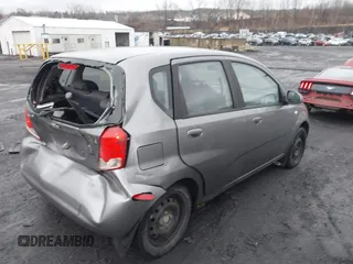 2008 Chevrolet Aveo LS with VIN KL1TD66658B110470, listed as a IAAI auction lot 41802890 with 116,376 mi miles and . Bid and sale history available at DreamBid. Image 4.