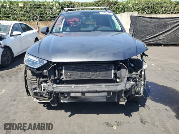 2021 Audi Q5 Premium with VIN WA1G2AFY0M2043639, listed as a Copart auction lot 60105855 with 63,458 mi miles and Salvage title. Bid and sale history available at DreamBid. Image 5.