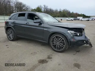 2021 Mercedes-Benz GLC with VIN W1N0G6EB8MF891675, listed as a Copart auction lot 71702724 with 53,998 mi miles and Salvage Title. Bid and sale history available at carsss.com. Image 4.