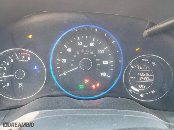2017 Honda HR-V EX with VIN 3CZRU5H53HM707038, listed as a Copart auction lot 49225295 with 113,576 mi miles and Salvage Title. Bid and sale history available at carsss.com. Image 9.