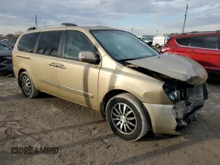 2011 Kia Sedona EX with VIN KNDMH4C74B6374931, listed as a Copart auction lot 46694665 with 219,763 mi miles and Salvage Title. Bid and sale history available at carsss.com. Image 4.