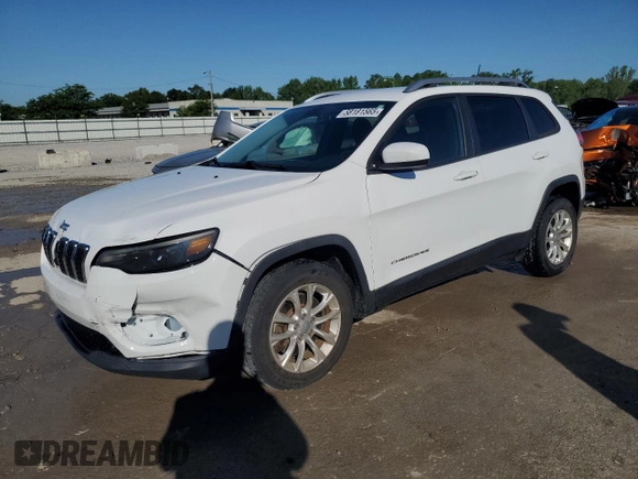 2020 Jeep Cherokee Latitude with VIN 1C4PJLCB9LD525694, listed as a Copart auction lot 58181565 with 37,106 mi miles and Salvage title. Bid and sale history available at DreamBid. Image 1.