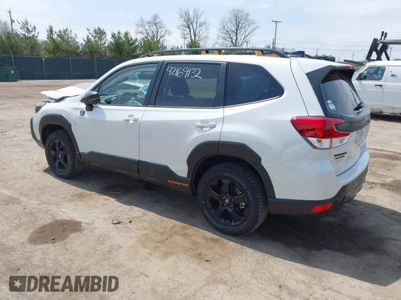 2024 Subaru Forester Wilderness with VIN JF2SKAJC1RH414549, listed as a IAAI auction lot 42169132 with 9,798 mi miles and . Bid and sale history available at DreamBid. Image 3.