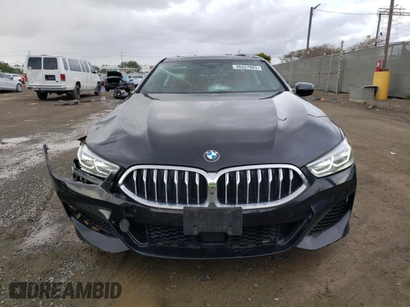 2022 BMW 8 Series 840i with VIN WBAGV2C04NCH43645, listed as a Copart auction lot 46637683 with 25,806 mi miles and . Bid and sale history available at DreamBid. Image 5.