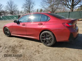 2025 BMW 3 Series M340i xDrive with VIN 3MW69FT06S8F12088, listed as a Copart auction lot 44757725 with 1,290 mi miles and Salvage Title. Bid and sale history available at carsss.com. Image 2.