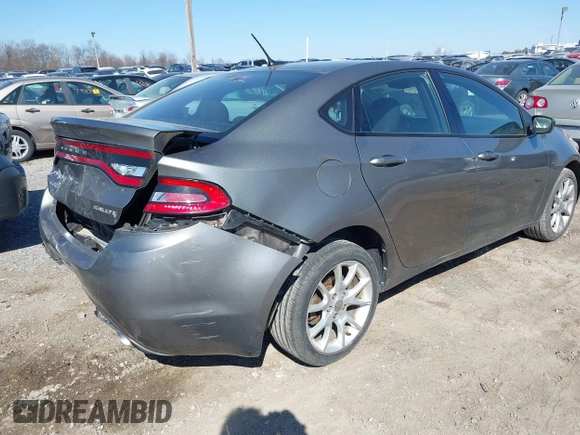 2013 Dodge Dart SXT with VIN 1C3CDFBA8DD268095, listed as a IAAI auction lot 41728995 with 139,435 mi miles. Bid and sale history available at carsss.com. Image 4.