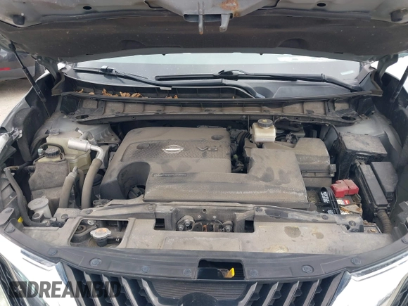 2016 Nissan Murano S with VIN 5N1AZ2MH8GN169195, listed as a IAAI auction lot 41971810 with 124,929 mi miles. Bid and sale history available at carsss.com. Image 10.