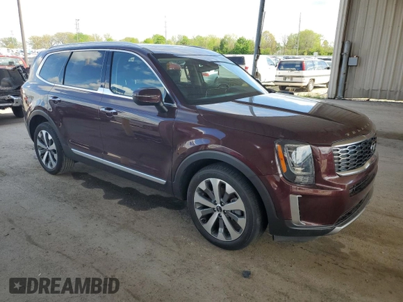 2021 Kia Telluride S with VIN 5XYP64HC6MG176974, listed as a Copart auction lot 56170455 with 66,454 mi miles and Salvage title. Bid and sale history available at DreamBid. Image 4.