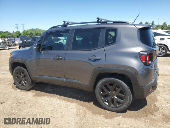 2017 Jeep Renegade Latitude with VIN ZACCJBBB2HPE66958, listed as a Copart auction lot 57961435 with 154,393 mi miles and Salvage title. Bid and sale history available at DreamBid. Image 2.