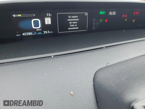 2022 Toyota Prius L Eco z VIN JTDKAMFU5N3156371, wystawiony jako Copart lot #63636605 z przebiegiem 40 386 mil mil oraz Szkoda całkowita • Salvage title. Historia ofert i sprzedaży dostępna na DreamBid. Obrazek 9.