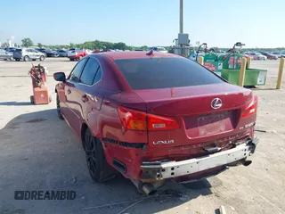 2007 Lexus IS 250 with VIN JTHCK262075009076, listed as a IAAI auction lot 42099333 with 275,513 mi miles. Bid and sale history available at carsss.com. Image 3.
