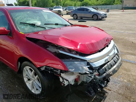 2012 Ford Fusion SEL with VIN 3FAHP0JA1CR348647, listed as a Copart auction lot 61761545 with 65,456 mi miles and Salvage title. Bid and sale history available at DreamBid. Image 13.