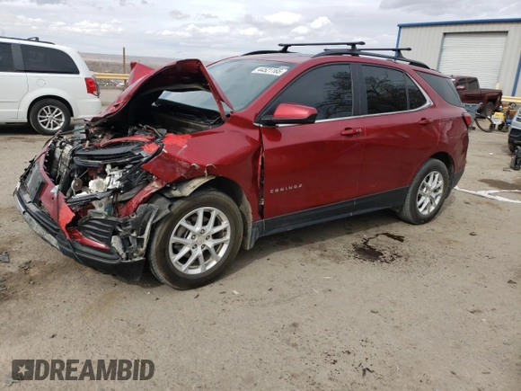 2022 Chevrolet Equinox LT z VIN 3GNAXUEV9NL213882, wystawiony jako Copart lot #44521165 z przebiegiem 173 737 mil mil oraz Szkoda całkowita • Salvage title. Historia ofert i sprzedaży dostępna na DreamBid. Obrazek 1.