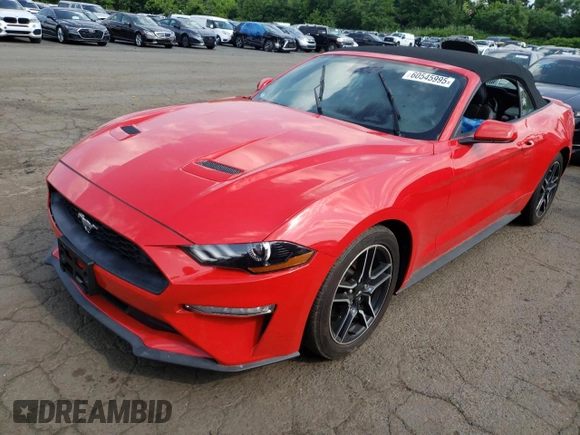 2022 Ford Mustang EcoBoost z VIN 1FATP8UH7N5115931, wystawiony jako Copart lot #60545995 z przebiegiem Nie podano mil oraz Szkoda całkowita • Salvage title. Historia ofert i sprzedaży dostępna na DreamBid. Obrazek 1.