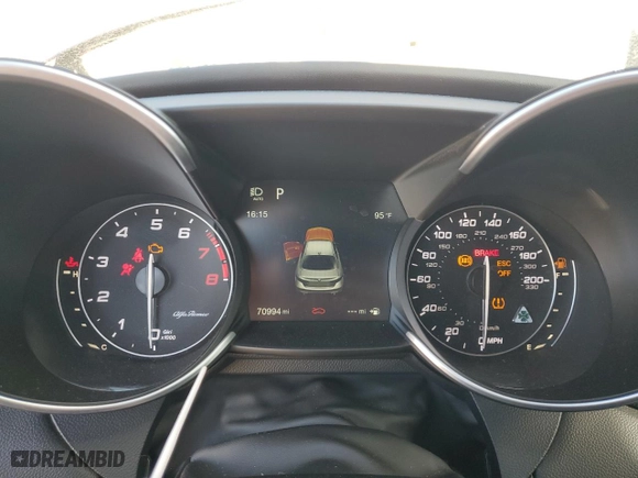 2017 Alfa Romeo Giulia Quadrifoglio with VIN ZARFAEAV8H7520339, listed as a Copart auction lot 44591745 with 70,994 mi miles and Salvage Title. Bid and sale history available at carsss.com. Image 9.