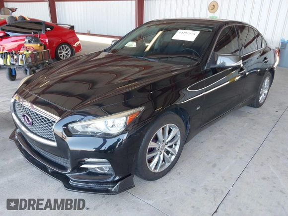 2015 Infiniti Q50 z VIN JN1BV7AR9FM400238, wystawiony jako IAAI lot #42497174 z przebiegiem 69 935 mil mil oraz . Historia ofert i sprzedaży dostępna na DreamBid. Obrazek 2.