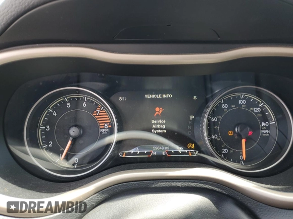 2016 Jeep Cherokee Limited with VIN 1C4PJMDS0GW317752, listed as a Copart auction lot 55691935 with 59,649 mi miles and Salvage Title. Bid and sale history available at DreamBid. Image 9.