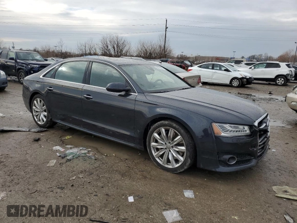 2017 Audi A8 L with VIN WAU44AFD5HN007060, listed as a Copart auction lot 84931284 with 110,855 mi miles and Salvage Title. Bid and sale history available at carsss.com. Image 4.