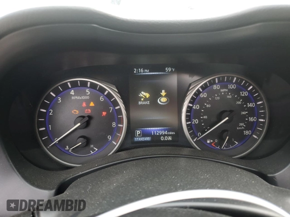 2014 Infiniti Q50 Premium z VIN JN1BV7AP9EM690090, wystawiony jako Copart lot #45175265 z przebiegiem 112 994 mil mil oraz Szkoda całkowita • Salvage title. Historia ofert i sprzedaży dostępna na DreamBid. Obrazek 9.