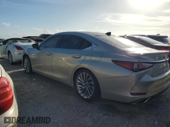 2022 Lexus ES with VIN 58AFZ1B19NU139270, listed as a Copart auction lot 76673754 with 0 mi miles and Non Repairable. Bid and sale history available at carsss.com. Image 2.