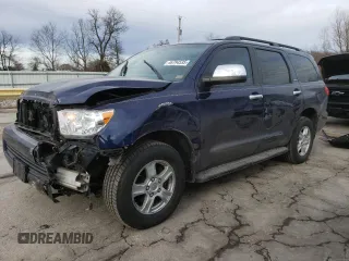 2008 Toyota Sequoia Ltd with VIN 5TDBY68A18S000177, listed as a Copart auction lot 46794535 with 284,211 mi miles and Salvage Title. Bid and sale history available at carsss.com. Image 1.