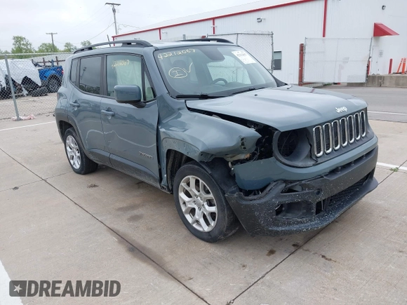 2018 Jeep Renegade Latitude with VIN ZACCJABB9JPH20388, listed as a IAAI auction lot 42212067 with 90,270 mi miles and . Bid and sale history available at DreamBid. Image 1.
