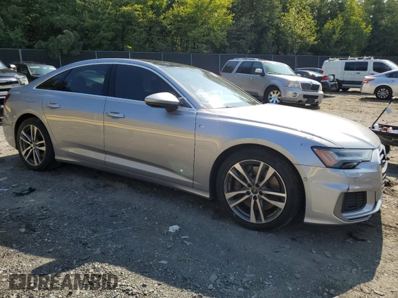 2022 Audi A6 Prestige with VIN WAUM2BF25NN054403, listed as a Copart auction lot 69355154 with 34,864 mi miles and Salvage Title. Bid and sale history available at carsss.com. Image 4.