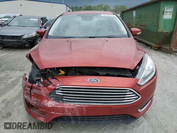 2018 Ford Focus Titanium with VIN 1FADP3J26JL284299, listed as a Copart auction lot 58908325 with 79,331 mi miles and Salvage title. Bid and sale history available at DreamBid. Image 5.