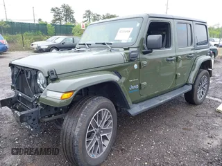 2023 Jeep Wrangler Sahara with VIN 1C4JJXP64PW684210, listed as a IAAI auction lot 42244388 with 23,622 mi miles and . Bid and sale history available at DreamBid. Image 20.