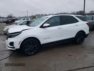 2022 Chevrolet Equinox RS with VIN 3GNAXMEV4NS193739, listed as a Copart auction lot 81340824 with 64,307 mi miles and Salvage Title. Bid and sale history available at DreamBid. Image 1.