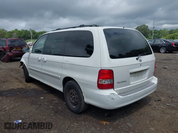 2004 Kia Sedona LX with VIN KNDUP131446493787, listed as a IAAI auction lot 40004348 with 168,374 mi miles. Bid and sale history available at carsss.com. Image 3.