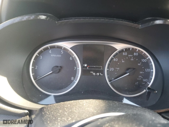 2020 Nissan Versa S with VIN 3N1CN8DV4LL901028, listed as a Copart auction lot 50369125 with 75,197 mi miles and Salvage Title. Bid and sale history available at carsss.com. Image 9.