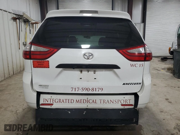 2016 Toyota Sienna L with VIN 5TDZK3DC2GS735352, listed as a Copart auction lot 77198404 with 224,495 mi miles and Salvage title. Bid and sale history available at DreamBid. Image 6.