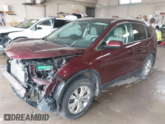 2014 Honda CR-V EX-L with VIN 5J6RM4H75EL103256, listed as a IAAI auction lot 42135385 with 104,465 mi miles. Bid and sale history available at carsss.com. Image 18.