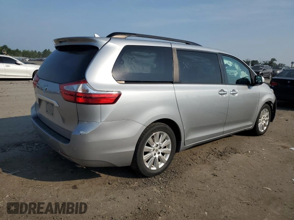 2016 Toyota Sienna XLE z VIN 5TDYK3DC2GS756021, wystawiony jako Copart lot #60636705 z przebiegiem 124 142 mil mil oraz Szkoda całkowita • Salvage title. Historia ofert i sprzedaży dostępna na DreamBid. Obrazek 3.