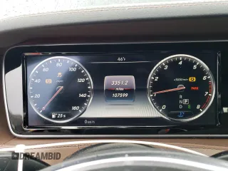 2017 Mercedes-Benz S 550 with VIN WDDUG8CB0HA322299, listed as a Copart auction lot 44049715 with 107,599 mi miles and Salvage Title. Bid and sale history available at carsss.com. Image 9.