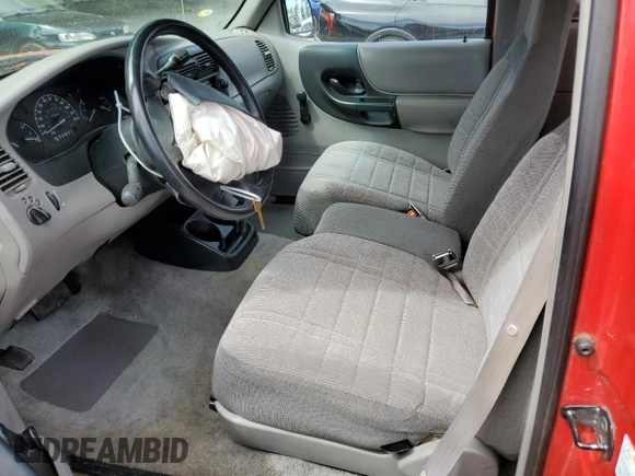1997 Ford Ranger XLT with VIN 1FTCR14X8VPB52560, listed as a Copart auction lot 62536055 with 170,548 mi miles and Salvage title. Bid and sale history available at DreamBid. Image 7.