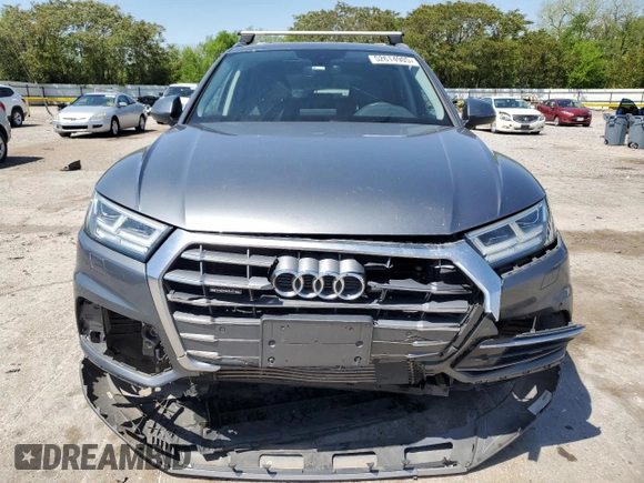 2018 Audi Q5 Premium Plus with VIN WA1BNAFYXJ2056895, listed as a Copart auction lot 52614905 with 87,456 mi miles and Salvage title. Bid and sale history available at DreamBid. Image 5.
