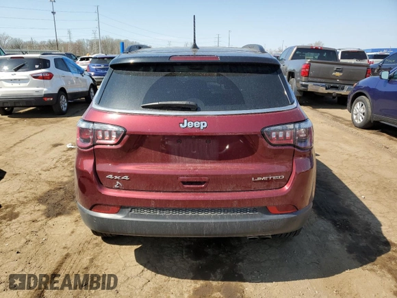 2021 Jeep Compass Limited with VIN 3C4NJDCBXMT550449, listed as a Copart auction lot 53431785 with 43,151 mi miles and Clean title. Bid and sale history available at DreamBid. Image 6.