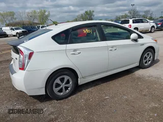 2013 Toyota Prius One with VIN JTDKN3DU0D5546170, listed as a IAAI auction lot 42193801 with 204,796 mi miles. Bid and sale history available at carsss.com. Image 4.