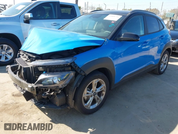 2022 Hyundai Kona SEL with VIN KM8K62AB3NU891349, listed as a IAAI auction lot 41860744 with 22,991 mi miles and . Bid and sale history available at DreamBid. Image 18.