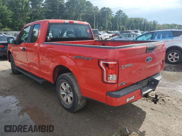 2015 Ford F-150 XL with VIN 1FTEX1CP5FKE13304, listed as a Copart auction lot 64386185 with 222,595 mi miles and Salvage title. Bid and sale history available at DreamBid. Image 2.
