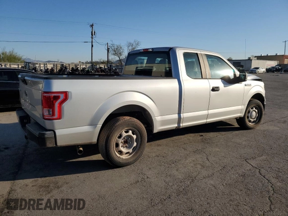 2017 Ford F-150 XL with VIN 1FTEX1C82HKD03287, listed as a Copart auction lot 77462644 with 157,064 mi miles and Salvage Title. Bid and sale history available at carsss.com. Image 3.