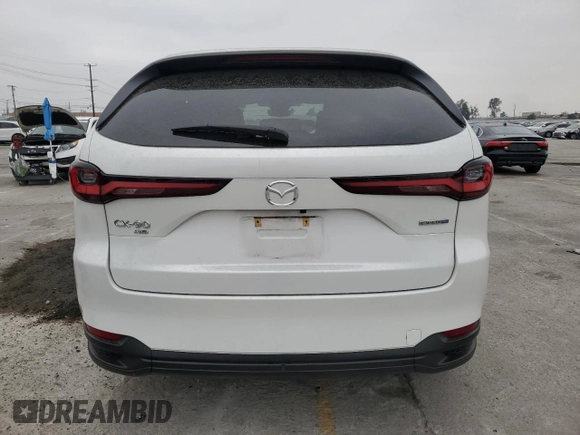 2024 Mazda CX-90 Preferred with VIN JM3KKBHA0R1180686, listed as a Copart auction lot 60159575 with 21,577 mi miles and Salvage title. Bid and sale history available at DreamBid. Image 6.
