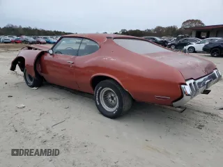 1970 Oldsmobile Cutlass with VIN 336870M340802, listed as a Copart auction lot 80190234 with 13,668 mi miles and Salvage Title. Bid and sale history available at DreamBid. Image 2.